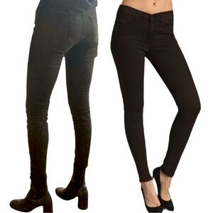 J BRAND JEANS Noir Brown Skinny Leg Mid Rise Denim Jeans Pants 811C073 • size 25